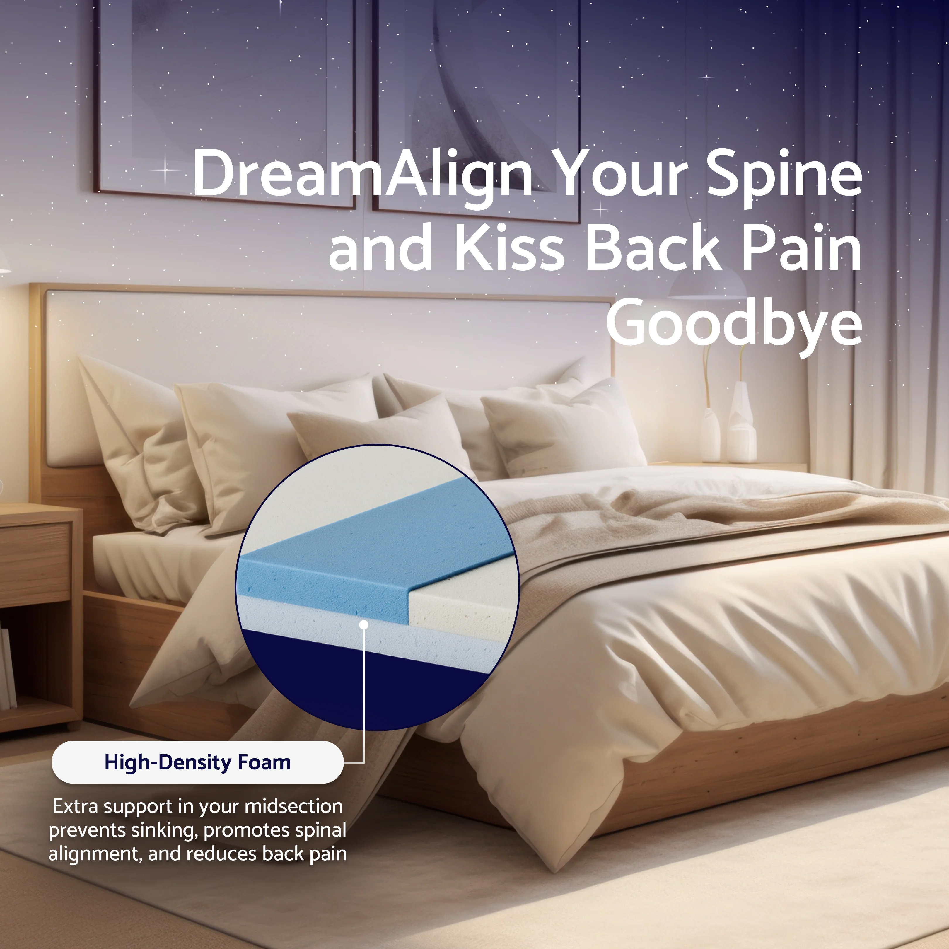 DreamAlign Firm Mattress Topper - Image 6