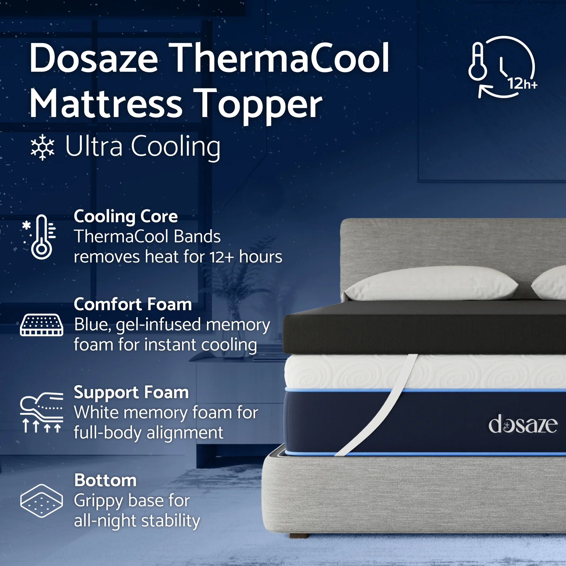 Dosaze ThermaCool Mattress Topper - Image 4